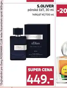 Rossmann S.oliver pánská edt nabídka