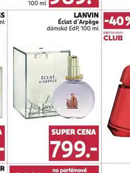 Rossmann Lanvin eclat d´arpege dámské edp nabídka