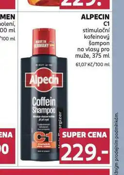 Rossmann Alpecin coffein c1 kofeinový šampon nabídka