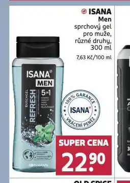Rossmann Isana men sprchový gel nabídka