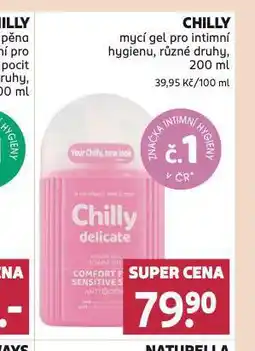 Rossmann Chilly mycí gel na intimní hygienu nabídka