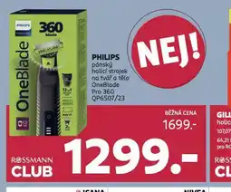 Rossmann Philips pánský holicí strojek nabídka