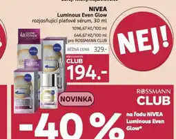 Rossmann Nivea pleťové sérum nabídka