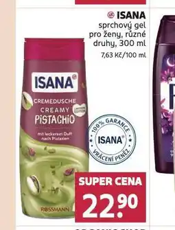 Rossmann Isana sprchový gel nabídka