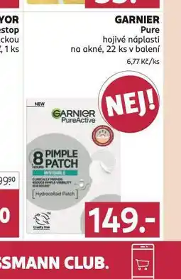 Rossmann Garnier pure pure hojivé náplasti na akné nabídka