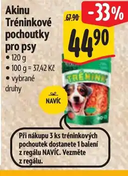 Albert Akinu Tréninkové pochoutky pro psy nabídka