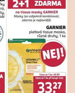 Rossmann Garnier pleťová maska nabídka