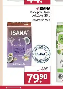 Rossmann Isana stick proti tření pokožky nabídka