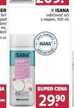 Rossmann Isana odličovač očí s olejem nabídka