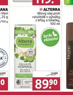 Rossmann Alterra tělový olej nabídka