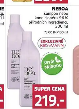 Rossmann Neboa šampon, kondicioner nabídka