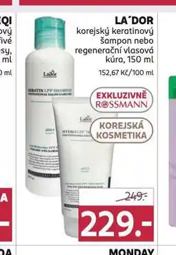 Rossmann La´dor korejský šampon, vlasová kúra nabídka