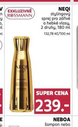 Rossmann Neqi stylingový sprej nabídka