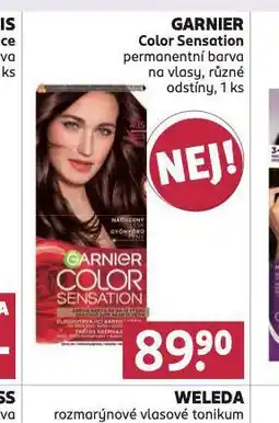 Rossmann Garnier color sensation permanentní barva na vlasy nabídka