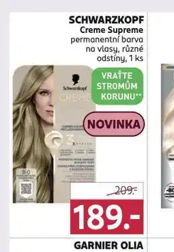 Rossmann Schwarzkopf creme supreme permanentní barva na vlasy nabídka