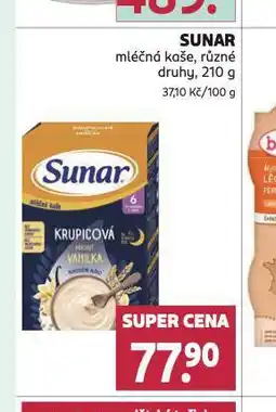 Rossmann Sunar mléčná kaše nabídka