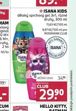 Rossmann Isana kids dětský sprchový gel nabídka