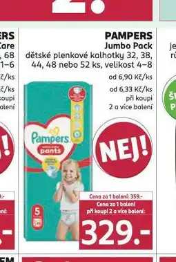 Rossmann Pampers dětské plenky nabídka