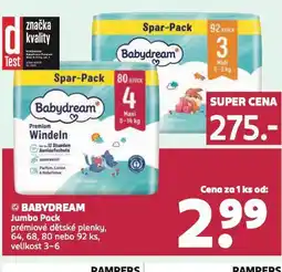 Rossmann Bebydream jumbo pack nabídka
