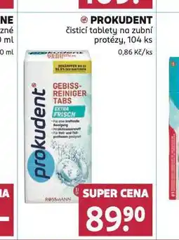 Rossmann Prokudent čistící tablety na zubní protézy nabídka