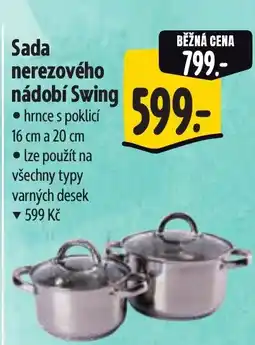 Albert Sada A nerezového nádobí Swing nabídka