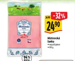 Albert Mistrovská šunka nabídka