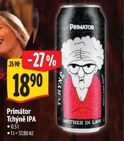 Albert Primátor Tchýně IPA nabídka