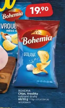 Coop BOHEMIA Chips, Vroubky nabídka