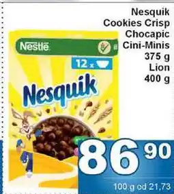 Jip Nesquik Cookies Crisp Chocapic Cini-Minis 375 g nabídka