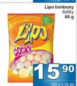 Jip Lipo bonbony čočky 60 g nabídka