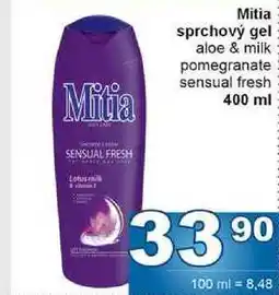 Jip Mitia Mitia sprchový gel aloe & milk pomegranate sensual fresh 400 ml nabídka