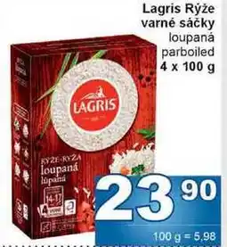 Jip Lagris Rýže varné sáčky loupaná parboiled 4 x 100 g nabídka