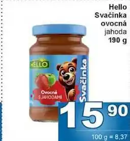 Jip Hello Svačinka ovocná jahoda 190 g nabídka