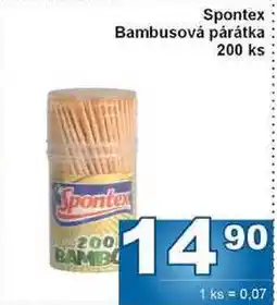 Jip Spontex Bambusová párátka 200 ks nabídka