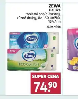 Rossmann Zewa deluxe toaletní papír nabídka