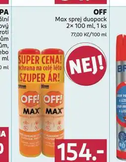 Rossmann Off max sprej duopack nabídka
