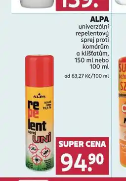 Rossmann Alpa univerzální repelentní sprej nabídka