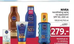Rossmann Nivea neviditelný sprej na opalování nabídka