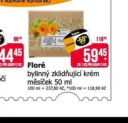 Teta Floré bylinný zklidňující krém nabídka