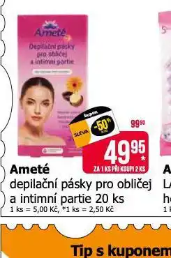 Teta Ameté depilační pásky na obličej nabídka