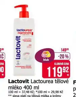 Teta Lactovit tělové mléko nabídka