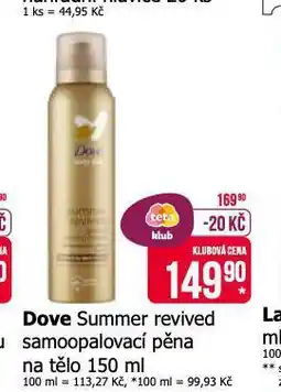 Teta Dove samoopalovací pěna nabídka
