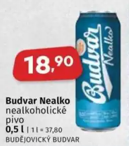 Coop Budvar Nealko nealkoholické pivo nabídka