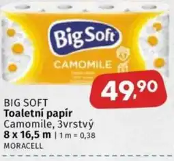 Coop BIG SOFT Toaletní papír Camomile, 3vrstvý nabídka