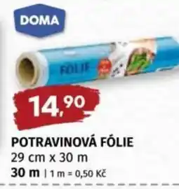 Coop DOMA Potravinová fólie nabídka