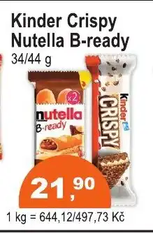 COOP DISKONT Kinder Crispy Nutella B-ready nabídka