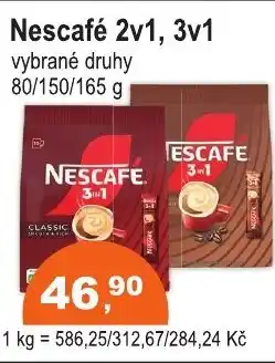 COOP DISKONT Nescafé 2v1, 3v1 nabídka