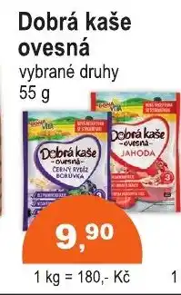 COOP DISKONT Dobrá kaše ovesná nabídka