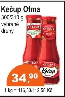 COOP DISKONT Kečup Otma nabídka