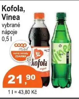 COOP DISKONT Kofola, Vinea nabídka